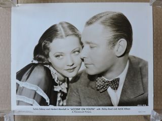 Sylvia Sidney With Herbert Marshall Portrait Photo 1935 Accent On Youth