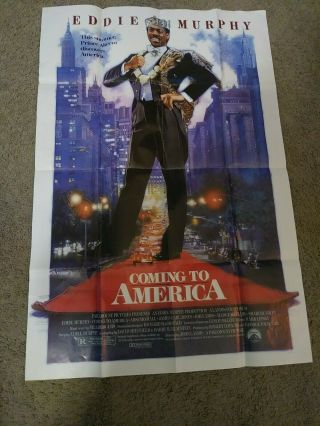 Coming To America Ff Orig 1sh Movie Poster Eddie Murphy Drew Struzen Art 1988