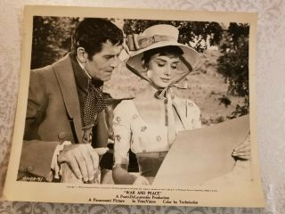 Audrey Hepburn War And Peace 1955 Promo Photo With Signature