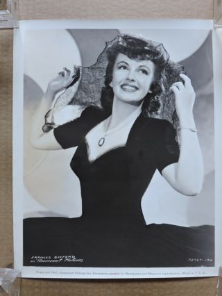 Frances Gifford Busty Glamour Studio Portrait Photo 1942 Paramount