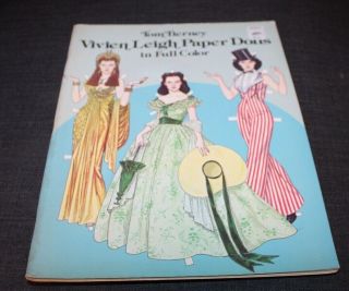 Vintage Uncut Paper Doll Book Vivian Leigh Paper Dolls In Full Color Tierney