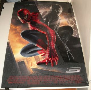 Rolled Spider Man 3 Movie Poster Double Sided Tobey Maguire Kirsten Dunst Marvel