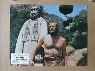 Planet Of The Apes French Lobby Card 1968 Charlton Heston