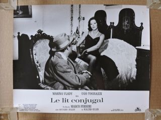 Marina Vlady Clips Her Stocking Leggy Lingere French Lobby Card 63 Conjugal Bed