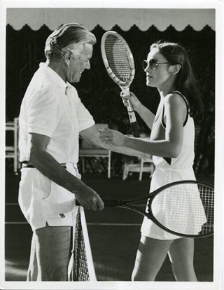 Dynasty John Forsythe Pamela Sue Martin Tennis Outfits 7x9 Tv Photo