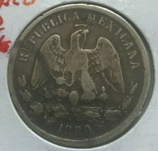 1880 Cn D Mexico 50 Centavos - Silver