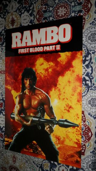 Rambo First Blood Part Ii Promo Movie Poster Sylvester Stallone