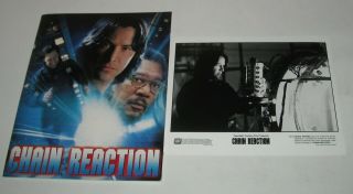 1996 Chain Reaction Promo Movie Press Kit 8 Photos Keanu Reeves Rachel Weisz