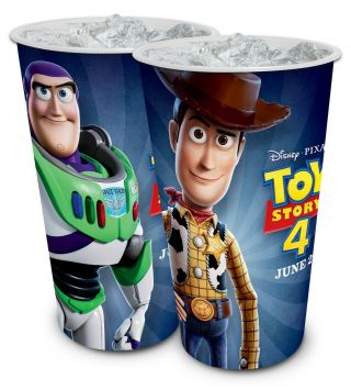 Disney Pixar Toy Story 4 2019 Movie Theater Exclusive 44 Oz Plastic Cup