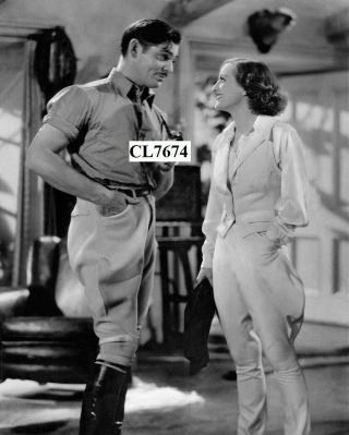 Joan Crawford And Clark Gable In The Movie " Chained " Photo