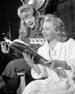Hayley Mills And Sister Juliet Study A Movieb Script At Pinewood Studios Photo