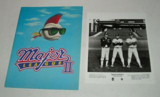 1994 Major League Ii Promo Movie Press Kit 5 Photos Charlie Sheen Tom Berenger