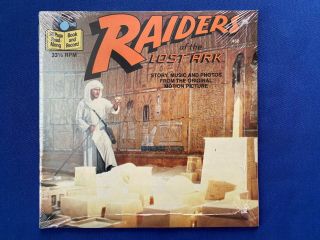 Buena Vista Raiders Of The Lost Ark 24 - Page Read - Along Book & 33 - 1/3 Rpm Record
