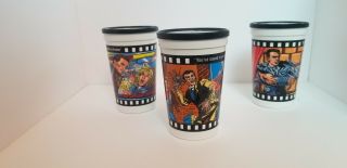 1993 Last Action Hero,  Burger King Cups.  Set Of 3