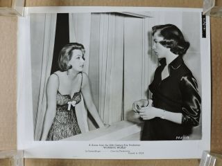Arlene Dahl With Lauren Bacall Busty Lingerie Photo 1954 Woman 