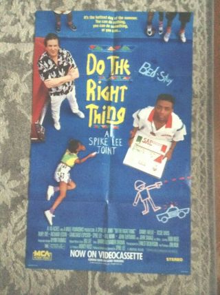 Do The Right Thing Spike Lee Video Store Vhs Movie Poster 1989