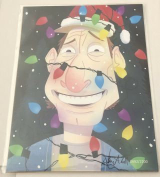 Ernest P.  Worrell Christmas 8x10 Bam Box Signed Art Print By Nate Call /2200