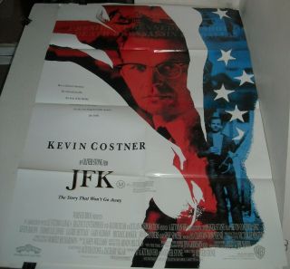 1991 Oliver Stone Film Jfk Movie Poster Kevin Costner Kennedy Assassination
