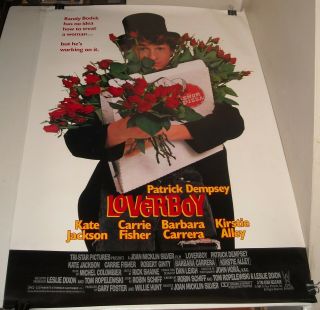 Rolled 1989 Loverboy Movie Poster Patrick Dempsey Kate Jackson Carrie Fisher