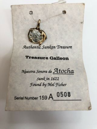 Authentic Sunken Treasure Galleon Nuestra Senora De Atocha 159 A 0508