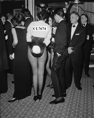 Playboy Bunny With Patrons During The Opening Of The Manhattan Branch Club Photo