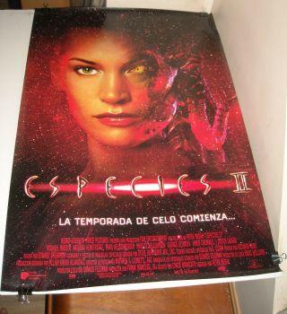Rolled 1998 Species 2 Italian Movie Poster 2 Sided Natasha Henstridge Sci Fi