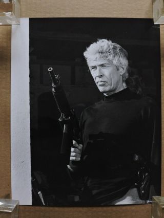 James Coburn With His Guns Candid Portrait Photo 1979 Firepower