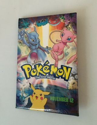 Pokemon The First Movie Promo Pin Promotional Movie Item