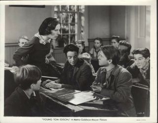 Young Tom Edison (1940) 8x10 Black & White Movie Photo 3