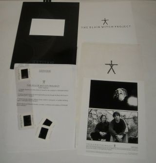 1999 The Blair Witch Project Promo Movie Press Kit 1 Photo & Slides Cult Horror