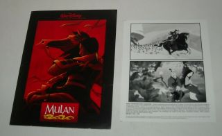 Walt Disney Mulan Promo Movie Press Kit 9 Photos Animated Freda Foh Shen