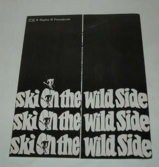 Warren Miller Film Ski On The Wild Side Promo Movie Pressbook Jean Claude Killy