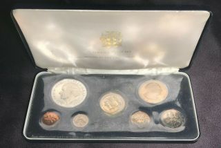 1972 Jamaica Proof Set (franklin,  7 Coins,  W/ 1.  2 Oz Silver Manley $5 Coin)
