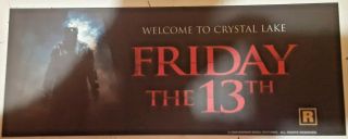 Friday The 13th Welcome To Crystal Lake Double Sided Movie Theater Mylar 5x13