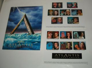 Disney Atlantis The Lost Empire Promo Movie Press Kit 9 Photos Michael J Fox