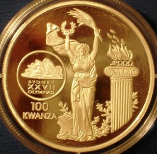 Angola 100 Kwanza Silver Proof 1999 Sydney Olympics