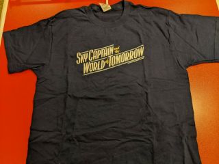 Sky Captain And The World Of Tomorrow Authentic Movie Promo T - Shirt L
