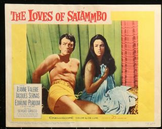 The Loves Of Salammbo Jeanne Valerie 1962 Movie Lobby Card Poster 11 X 14