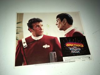 Star Trek 2 Wrath Of Khan Movie Poster Lobby Card 1982 Kirk Spock 7