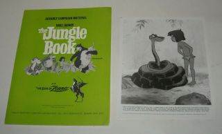 1968 Disney The Jungle Book & The Sign Of Zorro Promo Movie Press Kit 4 Photos