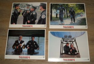 1987 Police Academy 4 Citizens On Patrol Set Of 8 Lobby Cards Steve Guttenberg
