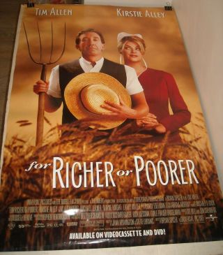 Rolled 1997 For Richer Or Poorer Video 1 Sheet Movie Poster Tim Allen Kirstie
