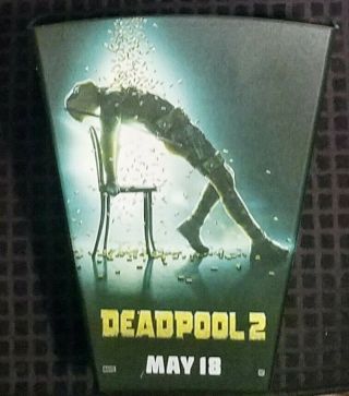 Deadpool 2 - Marvel Comics Movie Promo 9 - 1/2 " Square Plastic Trash Can