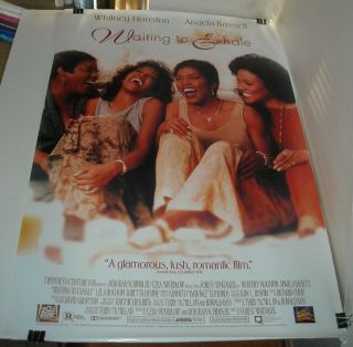 Rolled 1996 Waiting To Exhale Movie Poster Whitney Houston Angela Bassett