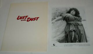 1985 Lust In The Dust Movie Press Kit 7 Photos Divine Tab Hunter Lainie Kazan