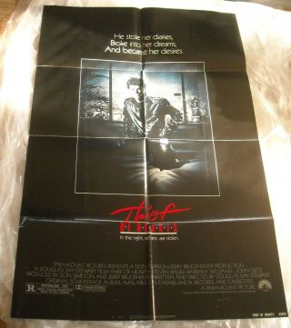 1984 Thief Of Hearts 1 Sheet Movie Poster Steven Bauer Barbara Williams Romance