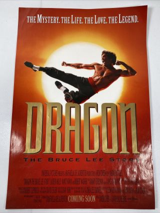 Dragon: The Bruce Lee Story Mini Movie Poster 11”x17”,  Kung Fu,  Karate