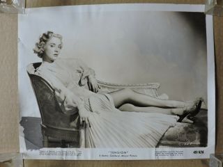 Audrey Totter Leggy Pinup Film - Noir Portrait Photo 1949 Tension
