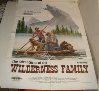 1975 The Adventures Of The Wilderness Family 1 Sheet Movie Poster Susan Damante