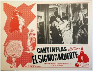 Mario Moreno Cantinflas The Sign Of Death Mexican Lobby Card 1939